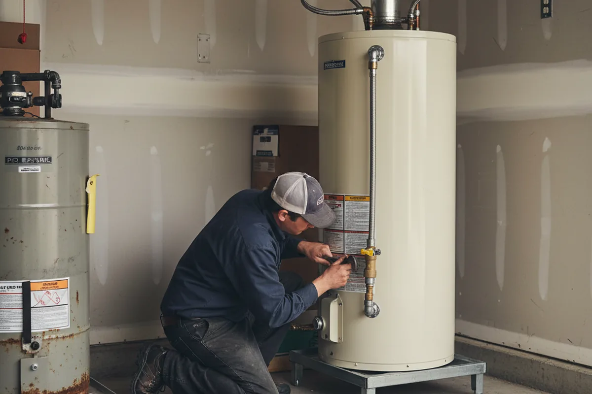 Water heater and shutoff valve replacement in Russellville